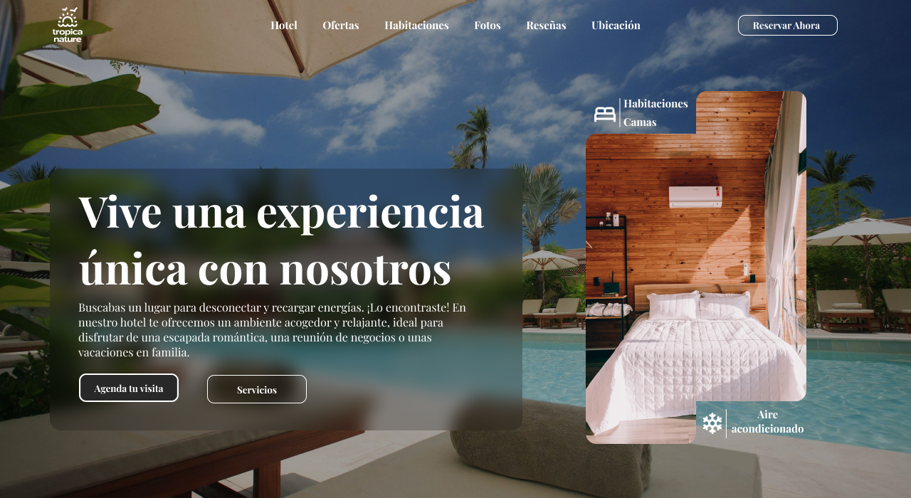 Diseño web para hotel en Ecuador con reservaciones en línea