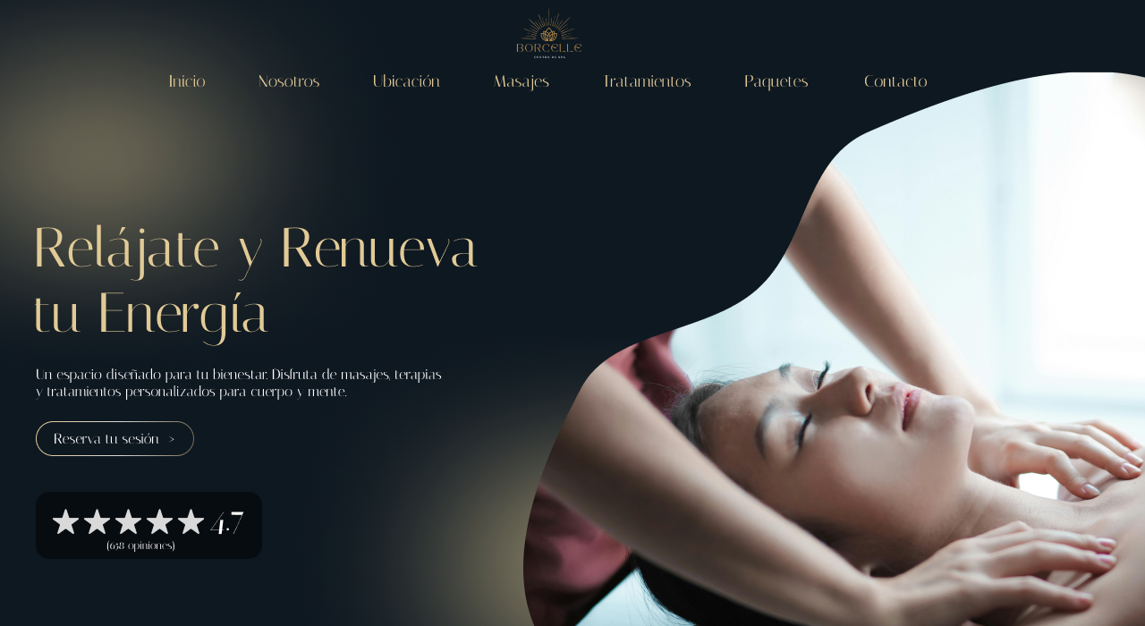 Sitio web para SPA en Ecuador con diseño elegante